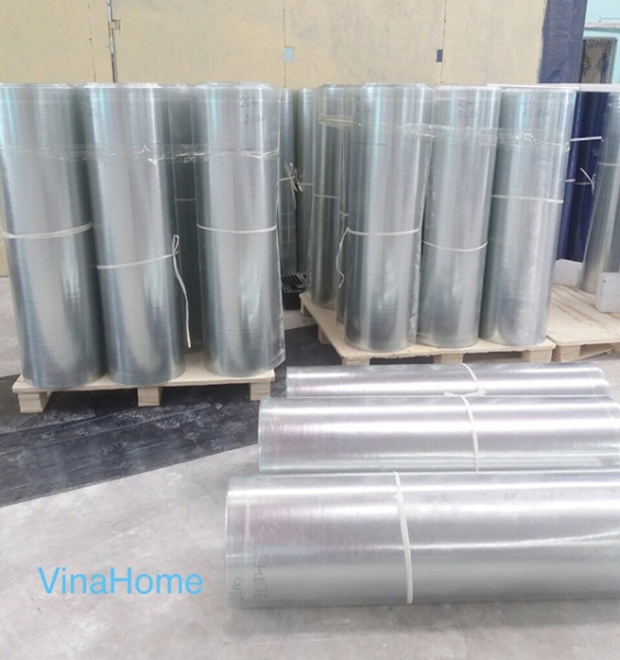 Composite plastic roofing sheet