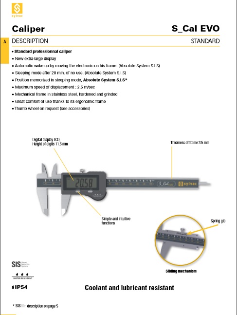 Caliper s-cal evo