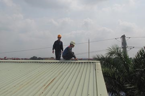 Installation of lightning protection system