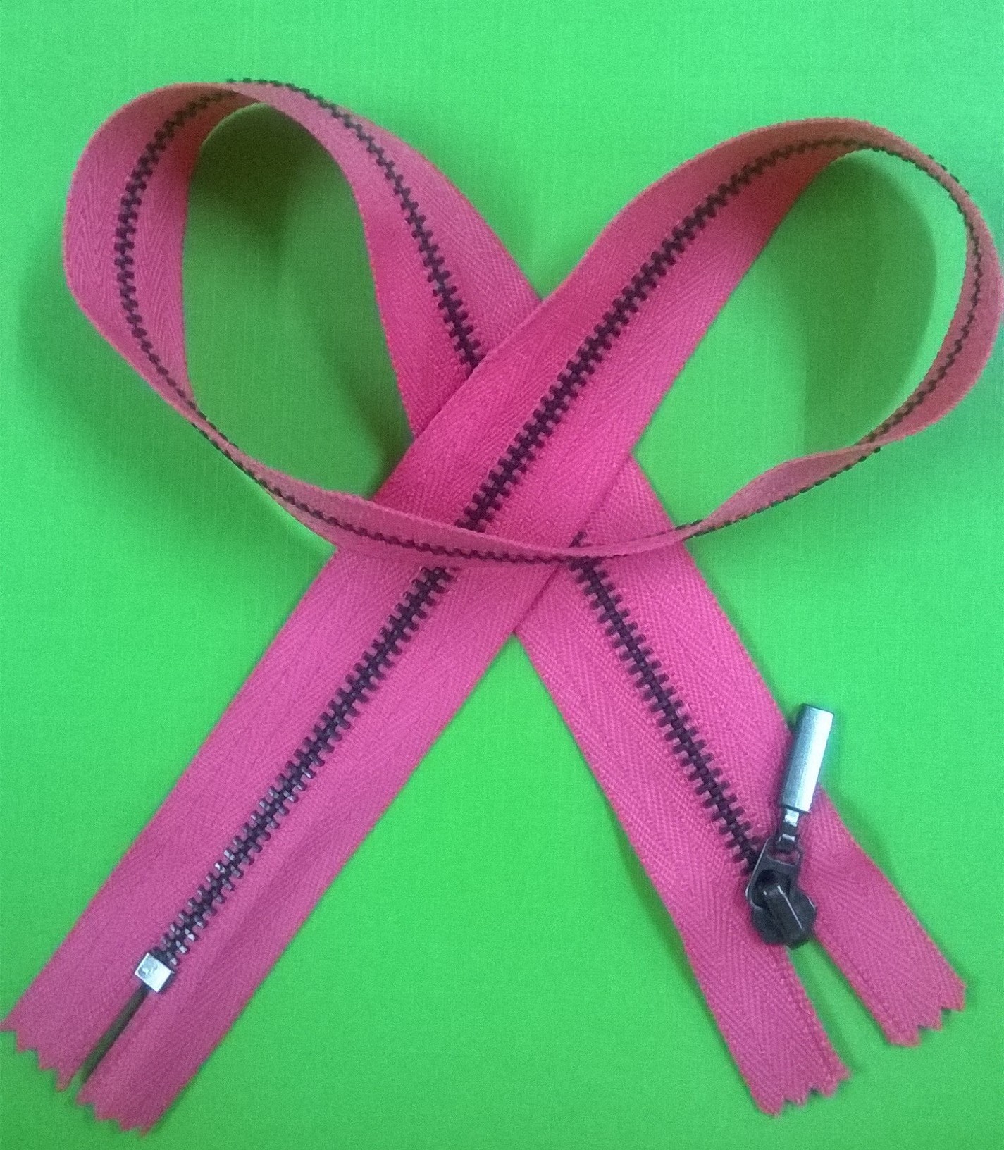 Gunmetal zippers