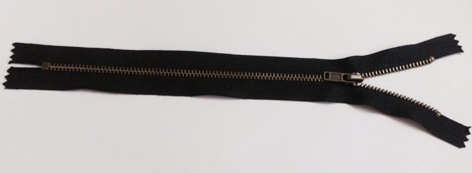 Antique gold zippers