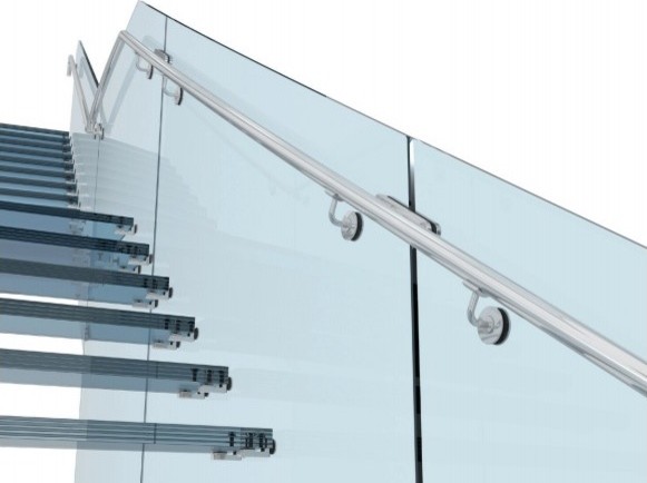 Glass banister