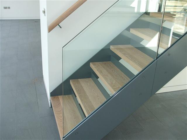 Glass banister
