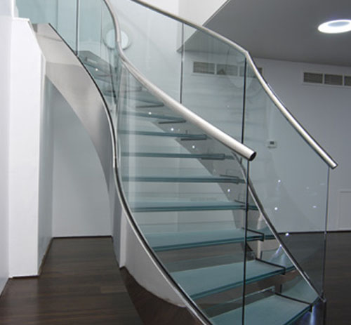 Glass banister