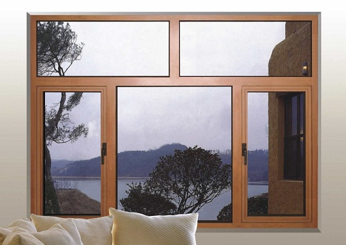 Aluminum and glass door