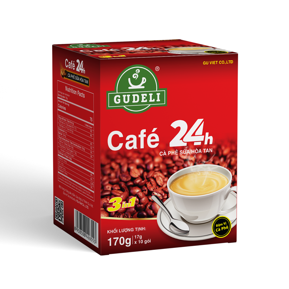 Cafe 24h Instant coffee-Box 170g