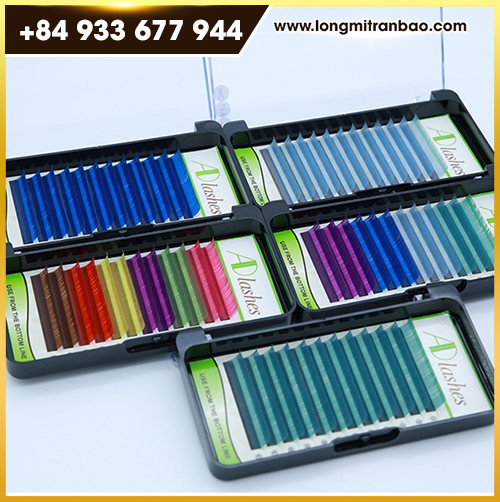 Colored eyelashes