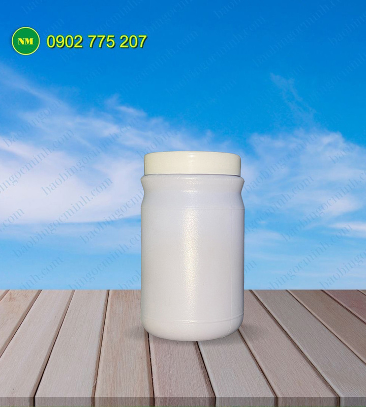 500gr HDPE plastic jar for fertilizer