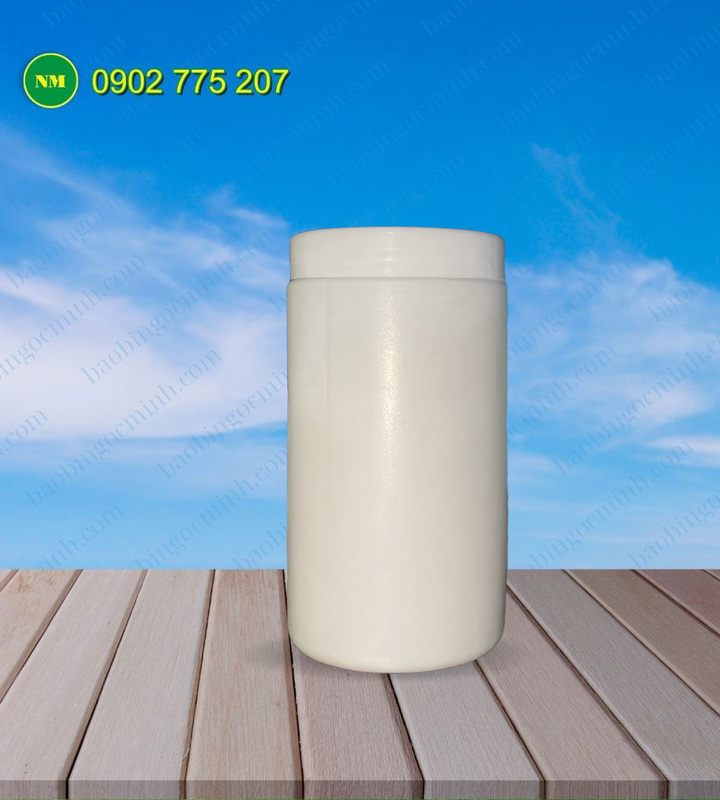 500g HDPE plastic jar for powder