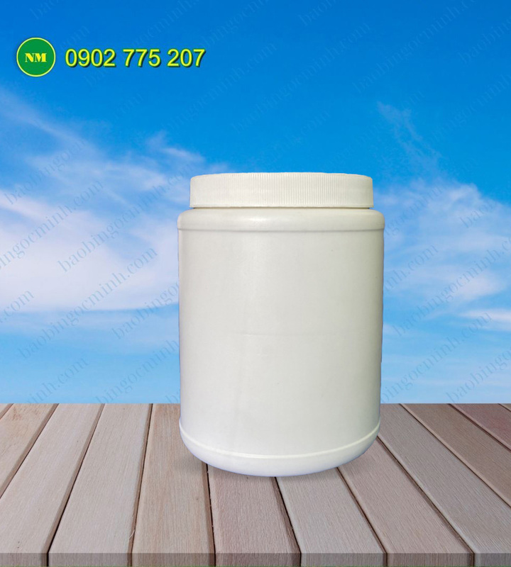 500g HDPE plastic jar for powder