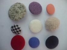 Yarn covered buttons