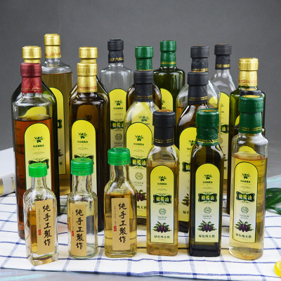 Glass cooking oil bottle