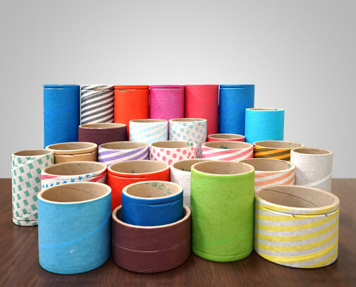Winding paper tube for straight yarn