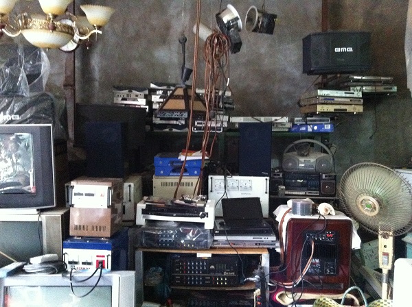 Scraps of old factory