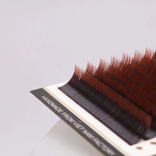 New model - color eyelash extensions