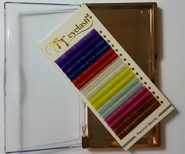 Color eyelash extensions