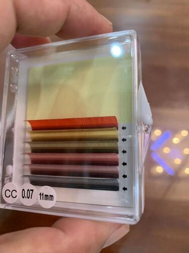 New model - color eyelash extensions