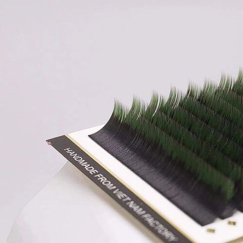New model - color eyelash extensions
