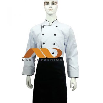 Black Border White Chef Jacket