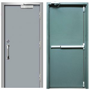 Electric fire safety door