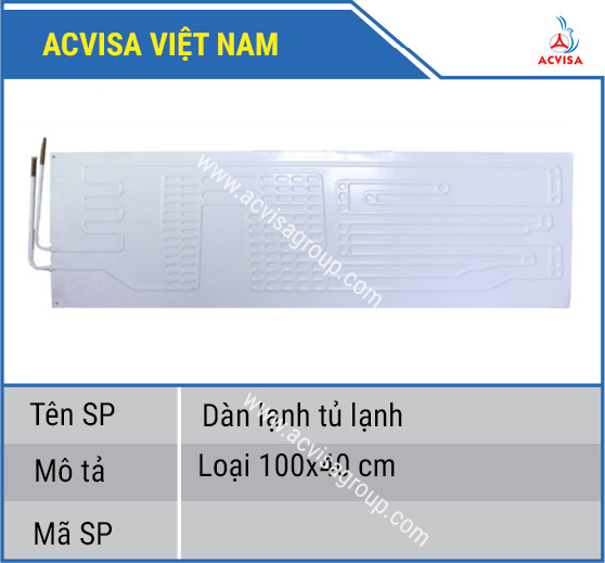 DTL01 refrigerator evaporator (100x40cm)