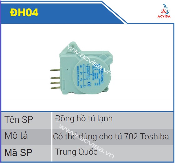 Toshiba DH04 refrigerator thermometer (702)