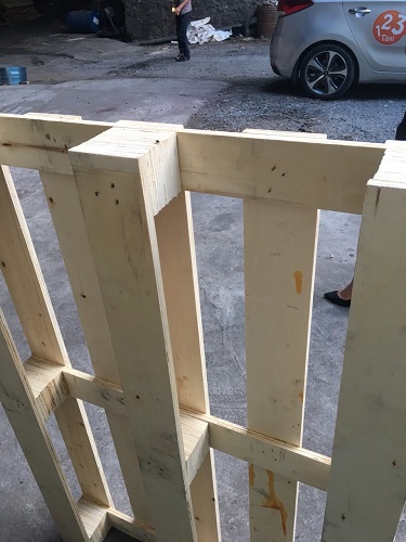 Cutting and processing pallet