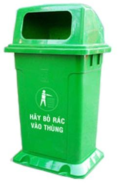 Plastic waste basket