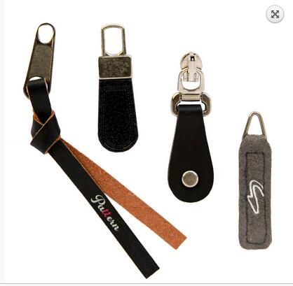 Leather zipper pullers