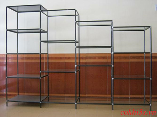Assembled steel rack