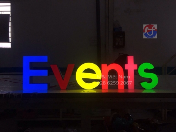 Epoxy resin sign letter