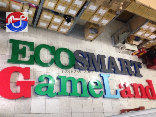2-component aluminium letters