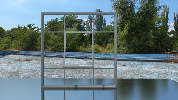 Glass facade