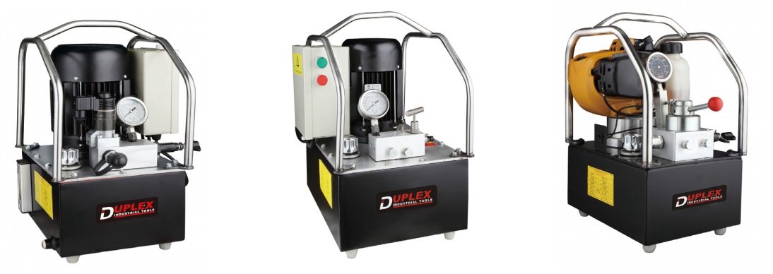 Single acting hydraulic electric pump
