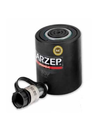 Low height single acting hydraulic cylinder