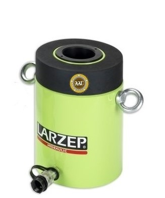 Single acting cylinder hollow piston