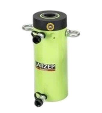 Double acting cylinder hollow piston