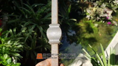 Cast iron baluster and iron gate