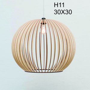 Bamboo and rattan light