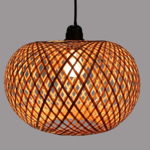 Bamboo and rattan light