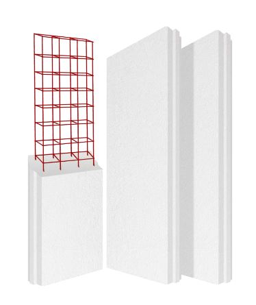 Large panel with two steel cores