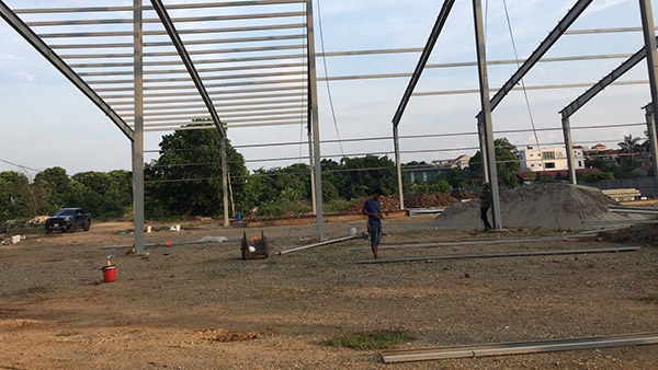Decking floor construction