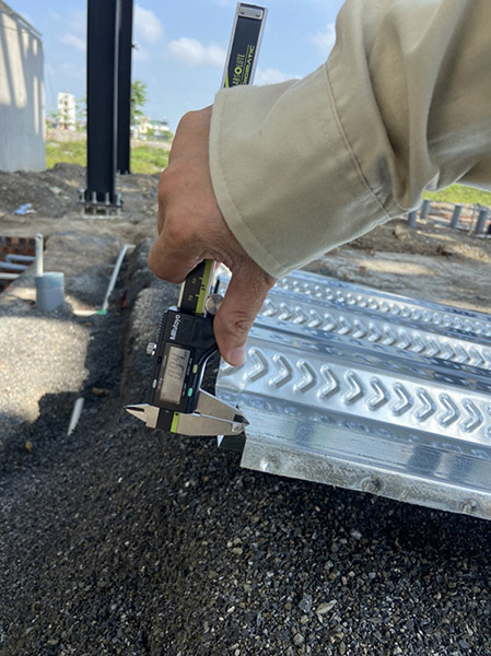 Decking floor construction
