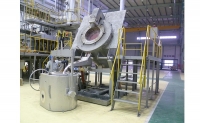 500kg tilting-pot aluminum furnace