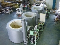 Gas-pot aluminum furnace