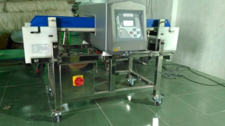 Shoe sole metal detector