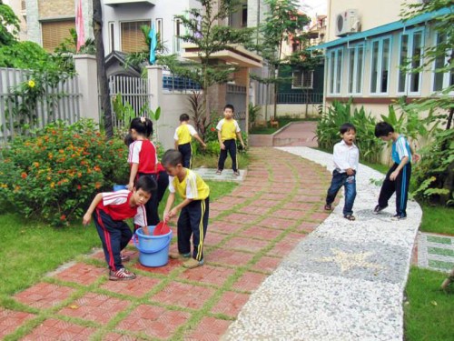 School landscape architecture construction