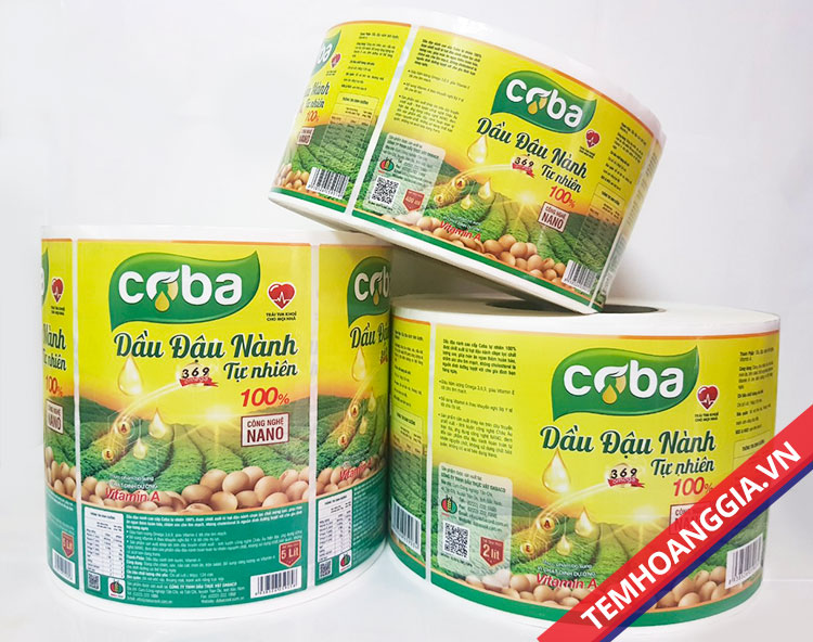 Cooking oil labels