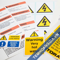 Industrial labels printing