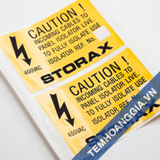 Industrial labels printing